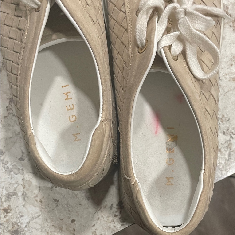 M. Gemi Woven Beige Sneakers - Picture 2 of 4